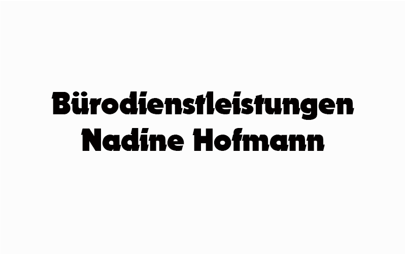 Bürodienstleistungen – Nadine Hofmann